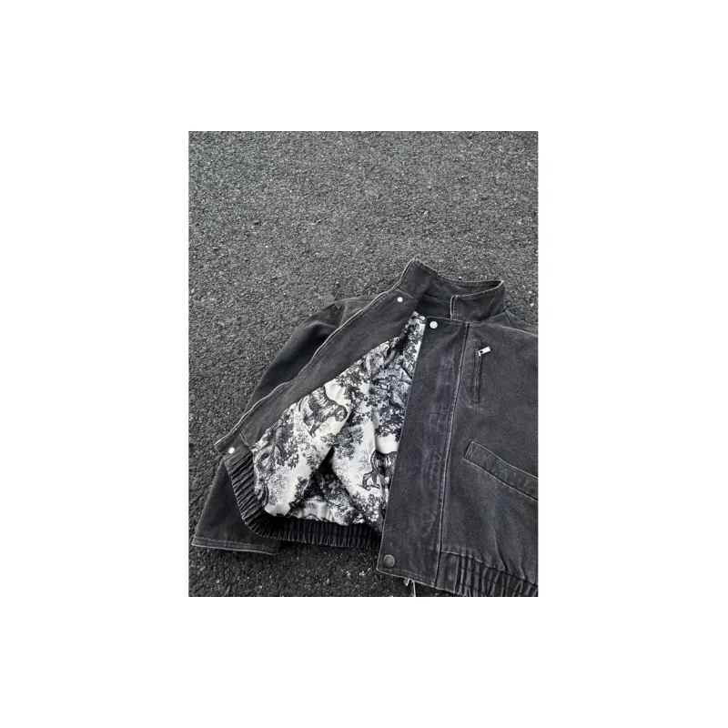 HOKLV Denim Jackets Unisex-3