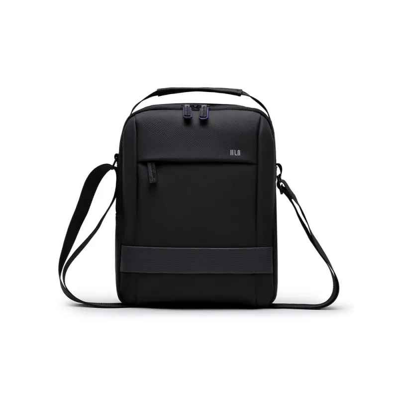 HLA Polyester Crossbody Bag Medium Size Men's Black/Gray-0