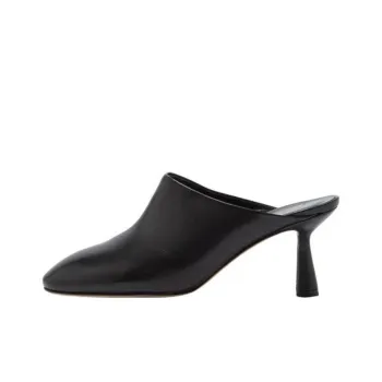 Aeyde Closed Toe Slippers 6.5cm Women's Black