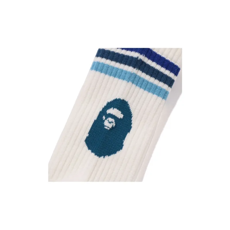 A BATHING APE SS25 Mid Calf Socks Unisex 1 Pack-3
