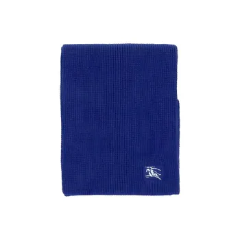Burberry Cashmere Knit Scarves Men's Blue