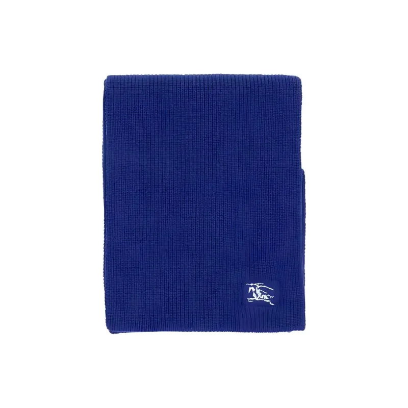 Burberry Cashmere Knit Scarves Men's Blue-0
