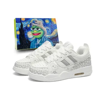Pepe The Frog Low Top Skateboard Shoes Unisex