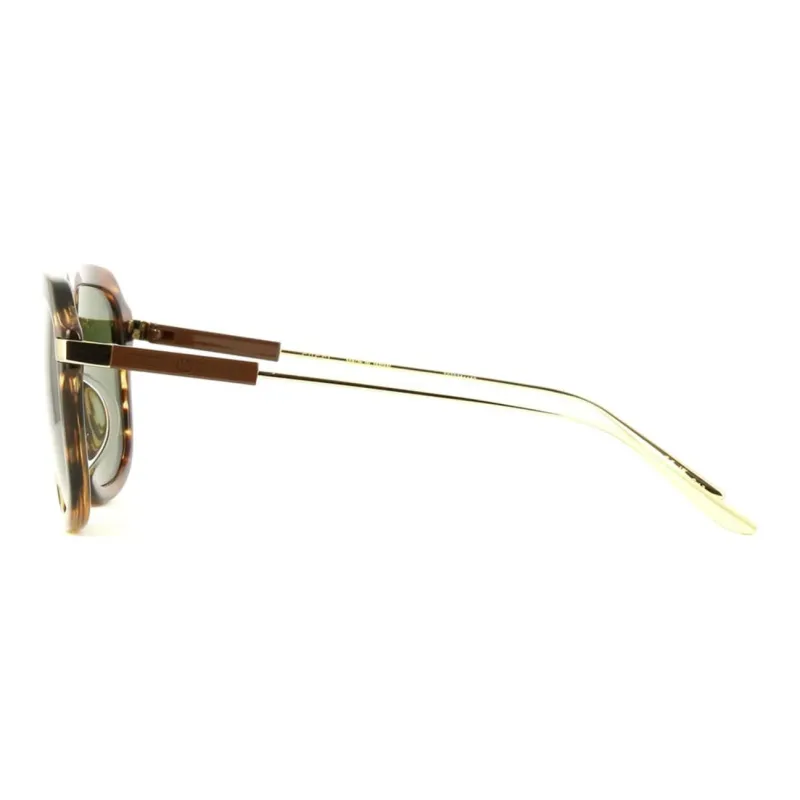 GUCCI Acetate Square Sunglasses Unisex Gold-2