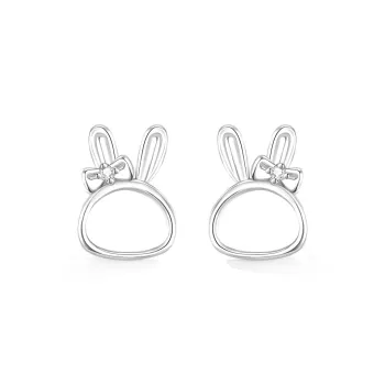 CENTURY&KINDLE S925 Silver Stud Earrings Women's