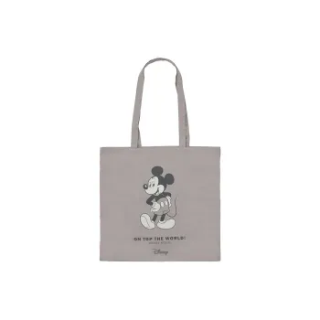 Disney Canvas Bag Tote Bag Shopping Bag Shoulder Bag Unisex Gray