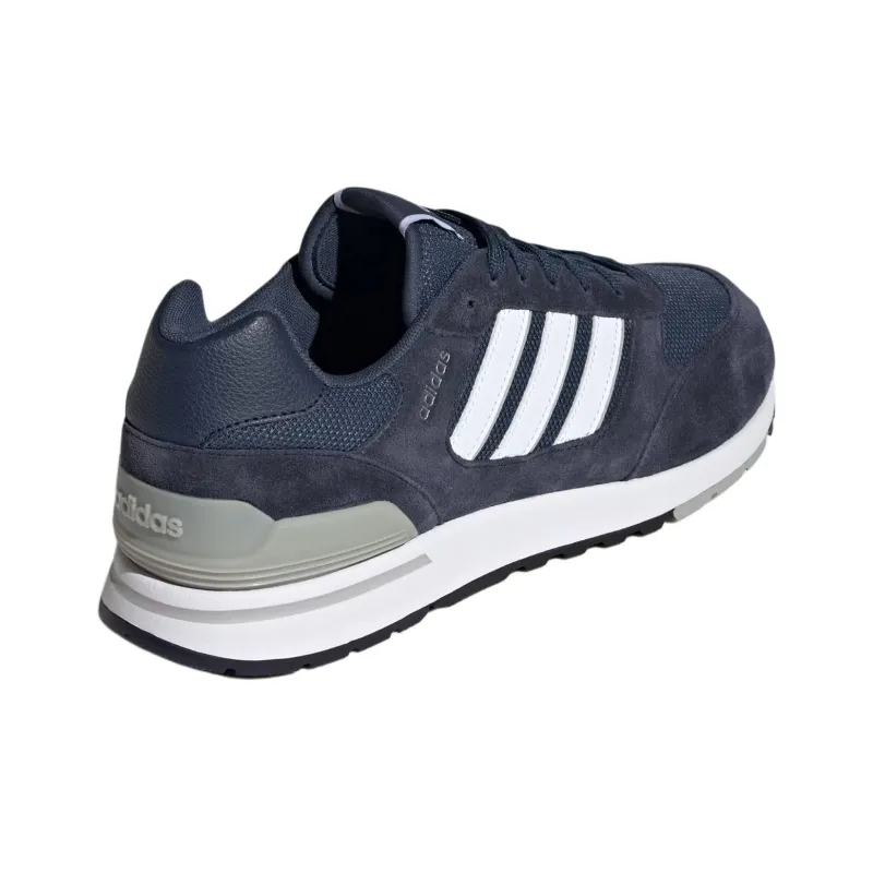 Adidas Run 80s Anti-Slip Wear-Resistant Low-Top Running Shoes Men's Blue-4