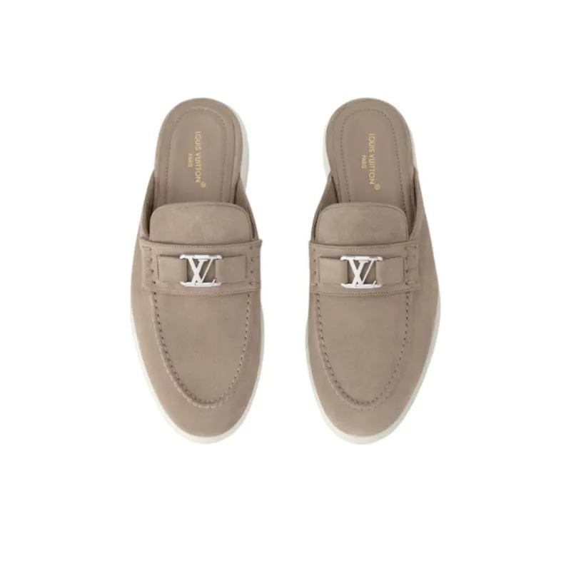 LOUIS VUITTON Estate Rubber Sole Slip-Resistant Wrap-toe Slippers Men's Light Umber-2