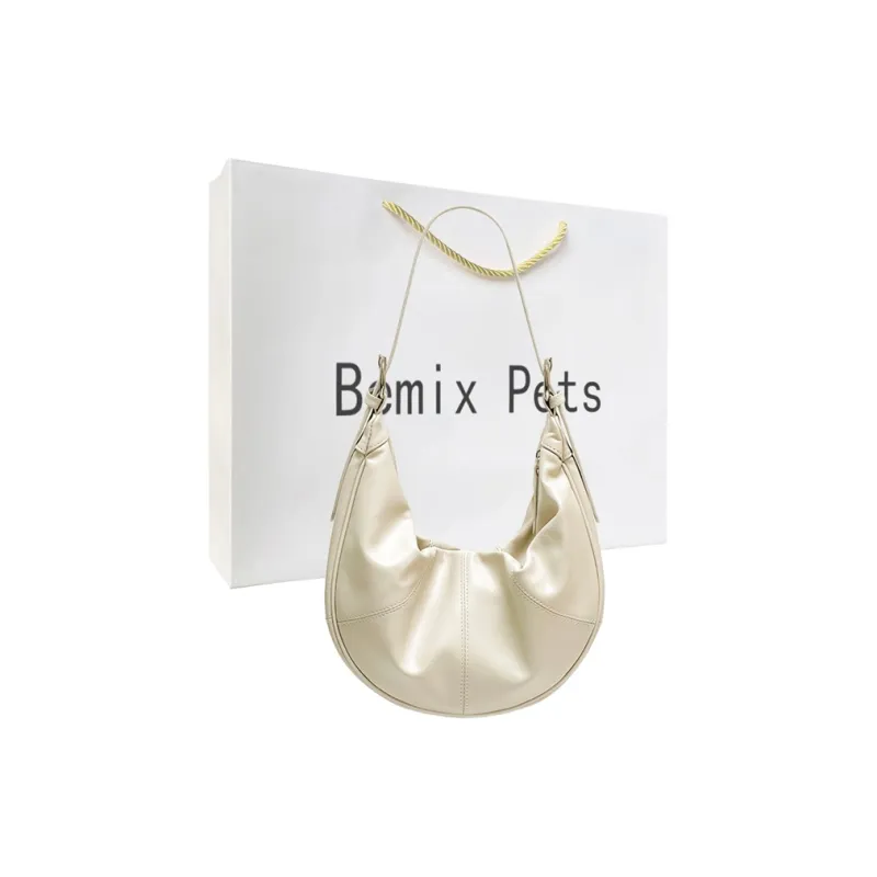 BEMIX PETS Cow Leather Shoulder Bag Regular Women's Milkshake White-0