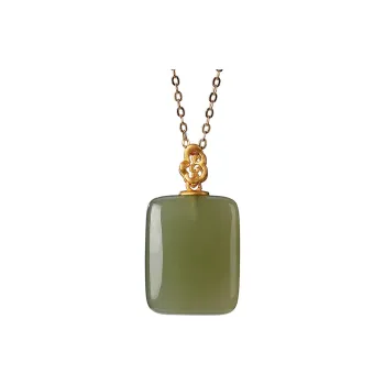 Royal Heaven's Choice Hetian Jade Pendants Pale Greenish White Jade Unisex
