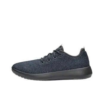Allbirds Wool Runner Mizzles Cushioning Low Top Running Shoes Men's Natural Black