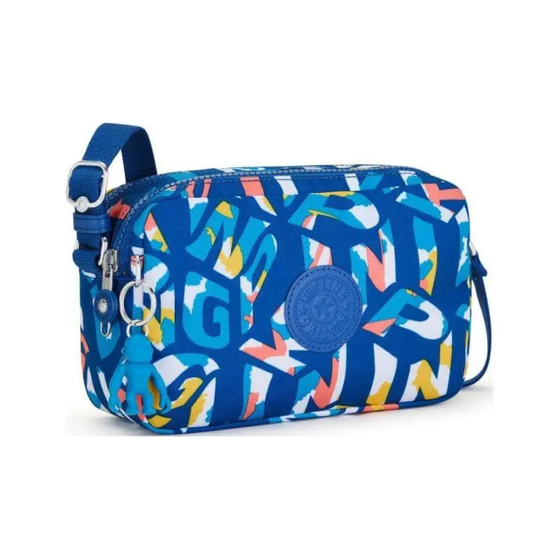 Kipling Recycled Polyester Crossbody Bag, Shoulder Bag Small Size Men's Blue-3