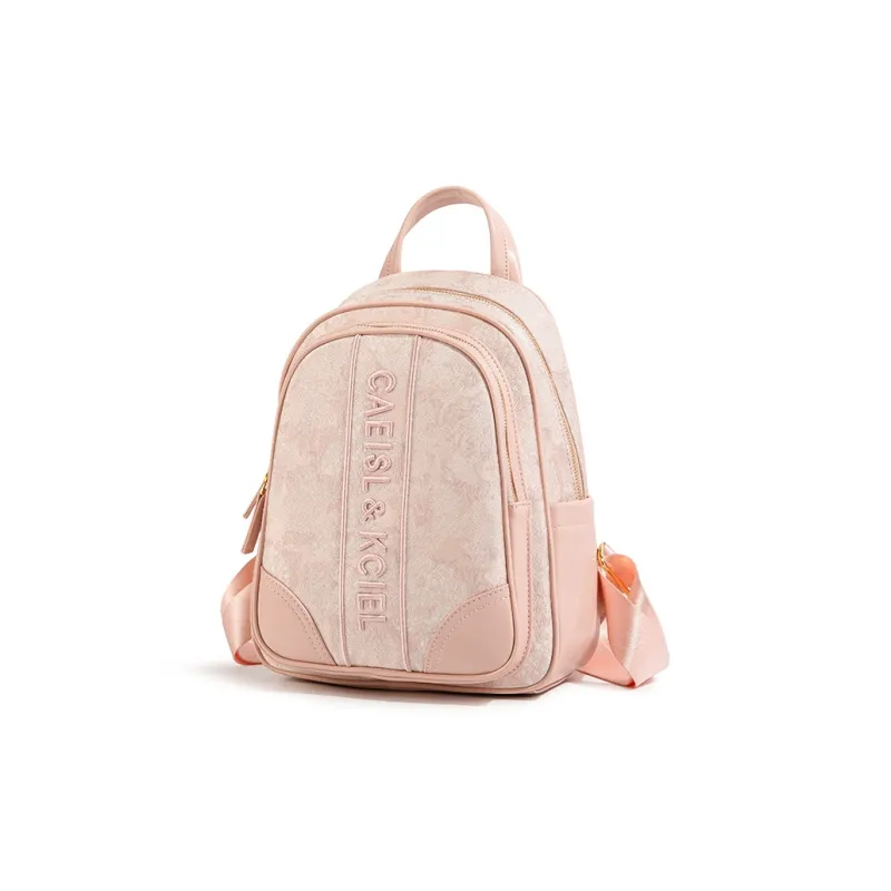 CAEISL&KCIEL PU Backpack Regular Women's Embroidery Powder-1