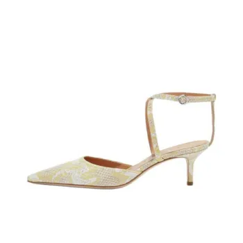 Aeyde Salome Slim Heel High Heels 5.5cm Women's Yellow