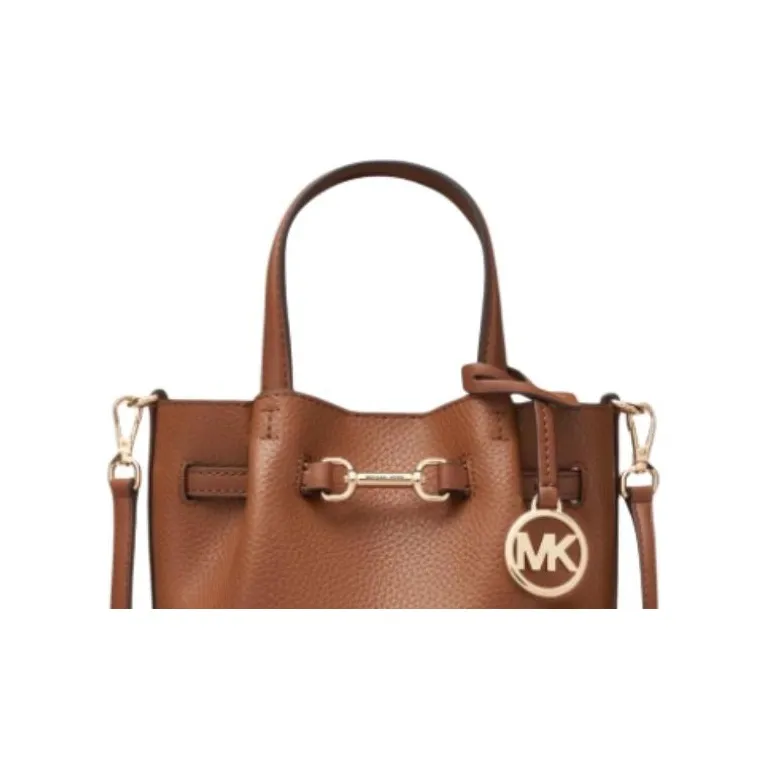 MICHAEL KORS Cow Leather Shoulder Bag, Crossbody Bag, Handbag Small Size Women's Brown-3