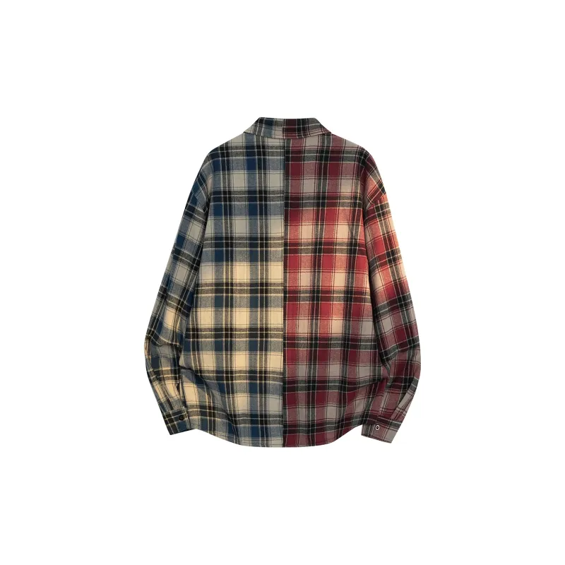 Poshbrain Shirt Unisex Yellow Green Plaid-4