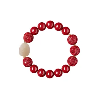The Thousand Seals Family Cinnabar Bracelets Unisex