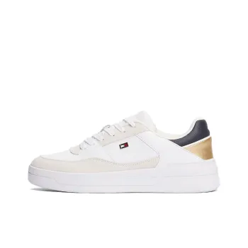 Tommy Hilfiger Trainers Slip Resistant Low Top Skateboard Shoes Women's White Beige