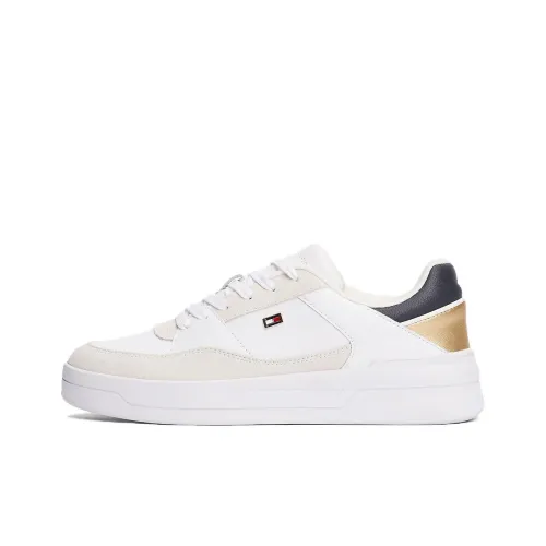 Tommy Hilfiger Trainers Slip Resistant Low Top Skateboard Shoes Women's White Beige