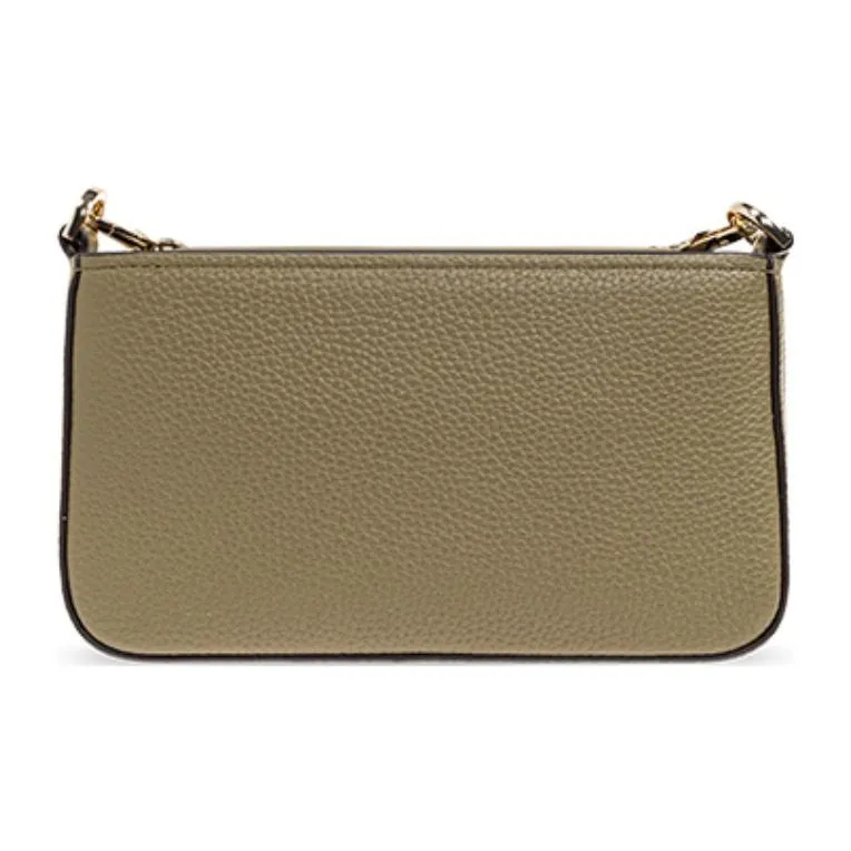 MICHAEL KORS Leather Crossbody Bag, Shoulder Bag Small Size Women's Beige-2