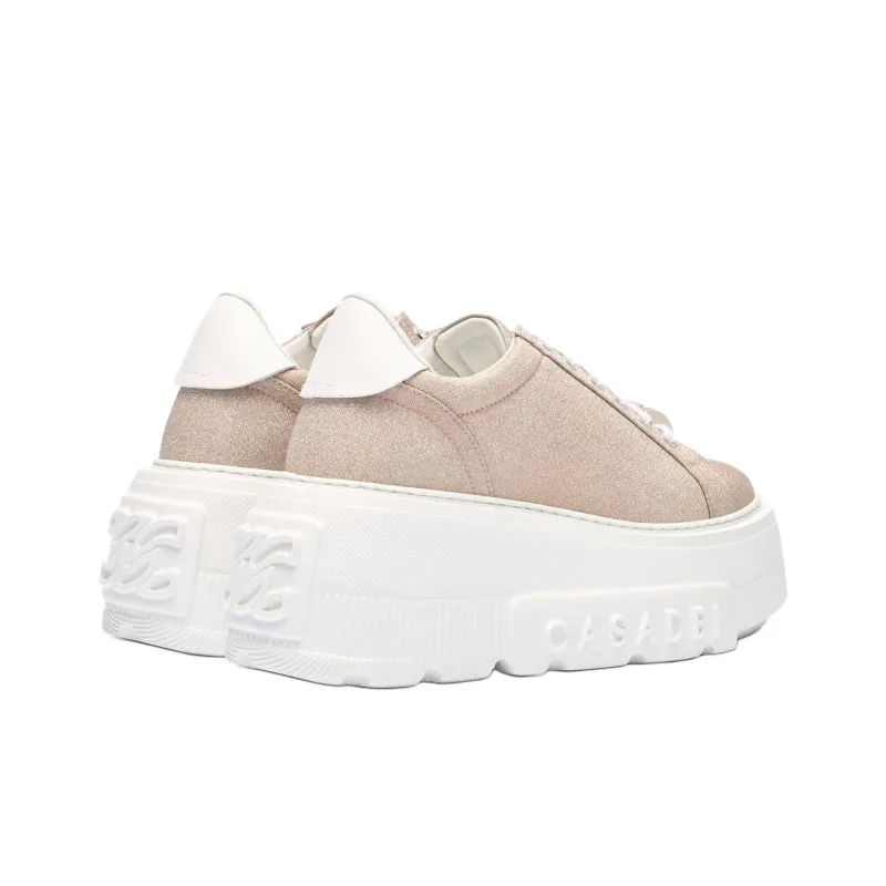 Casadei Nexus Cas25 Low Top Casual Shoes Women's Beige-2