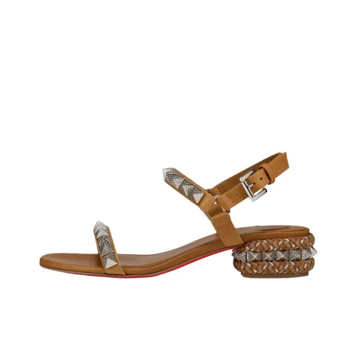 CL LUBOTING Pyrasand One Strap Sandals 3cm Women's Brown