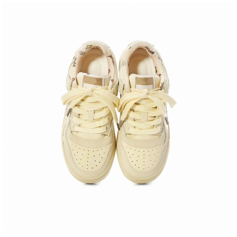 ABCIO Abrasion Resistant Height Increasing Low Top Skateboard Shoes Women's-25