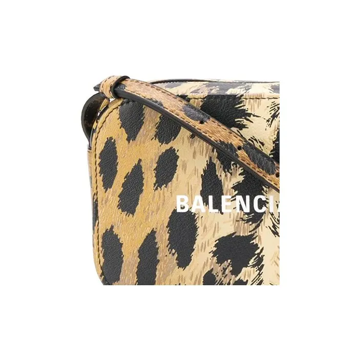Balenciaga Cow Leather Camera Bag Shoulder Bag Crossbody Bag Regular Women's Black Yellow Multicolor-3