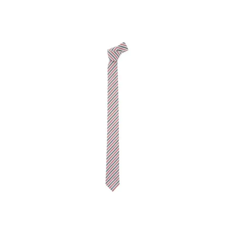 THOM BROWNE All Over Striped Pointed Tip Tie-0