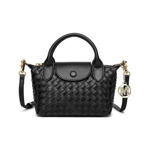 FAIRWHALE Cow Leather Shoulder Bag Crossbody Bag Handbag Medium Size Women's Black/Ecru/Brown/Coffee