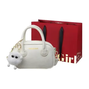 GOX PU One Shoulder Handbag Regular Women's Ecru, Silver, Pink, Black