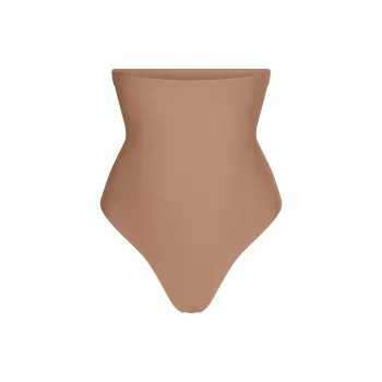 SKIMS SS25 BODY CORE SCULPT HIGH-WAISTED THONG Underpants Women's 1 Pack SIENNA/Ochre Stone Color