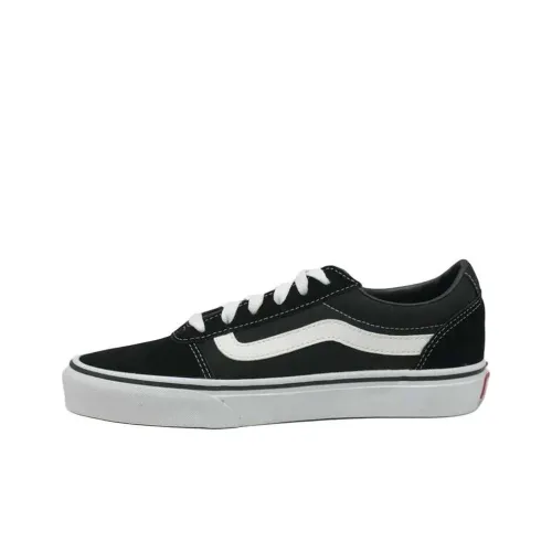 Vans Ward Anti Slip Wear Resistant Low Top Skateboard Shoes Women's Black