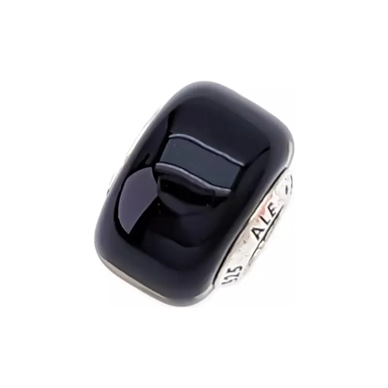 Pandora Glass Charms / Pendants Women's Black-2