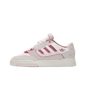 Adidas Originals Drop Step Anti Slip Wear Resistant Low Top Skateboard Shoes Unisex White Pink