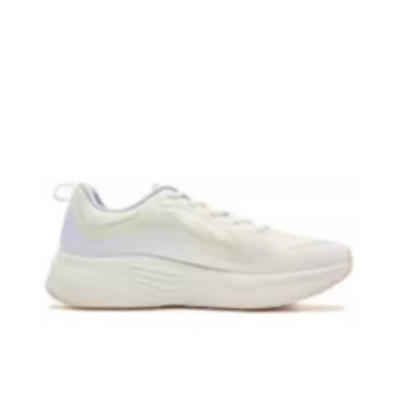 QIAODAN Suitable Cushioning Rebound Low-Top Training Running Shoes Women's White Purple-1