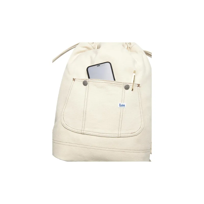 Lee Cotton Backpack Unisex Ivory-5