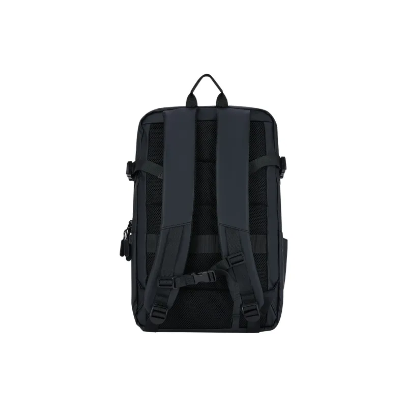SPALDING Membrana Dermalis With Polyester 3D Style Casual Fashion Backpack Regular Unisex Black-2