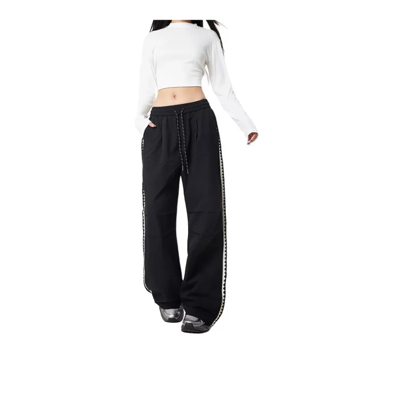 ADOONGA Casual Pants Unisex Black-2