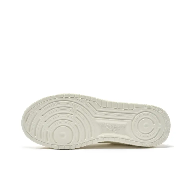 QIAODAN Anti-Slip And Wear-Resistant Breathable Low-Top Skateboard Shoes Women's Beige-6