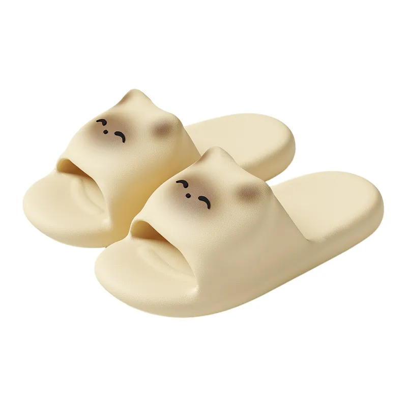 JINGEYU Cartoon Cat Slippers Home Indoor Soft Sole Squashy And Bouncy Feeling Slippers Slip Resistant Eva Slippers-4