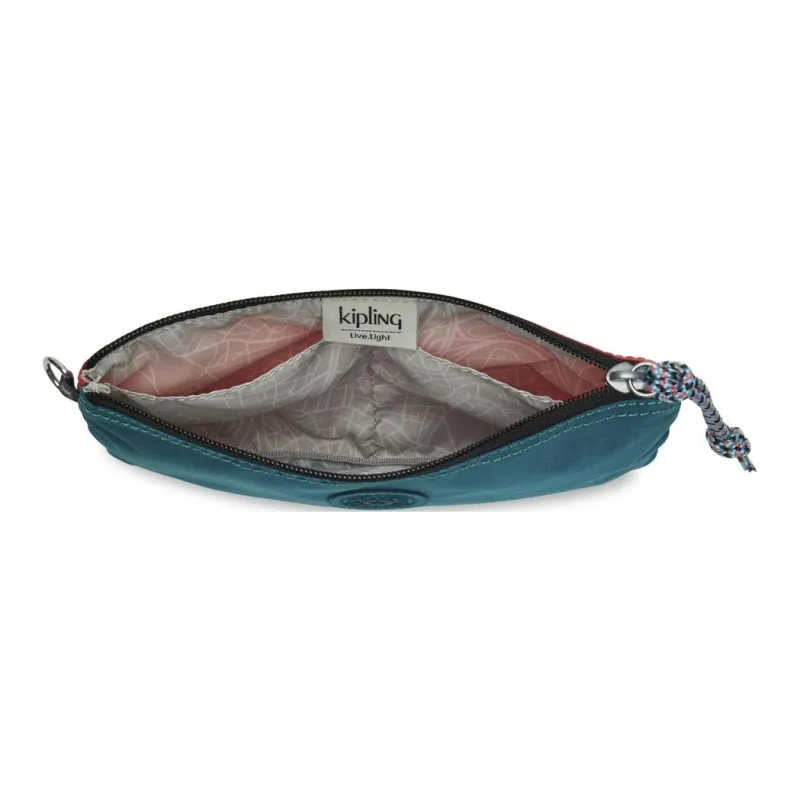Kipling Polyamide Storage Bag Unisex Turquoise & Coral-3