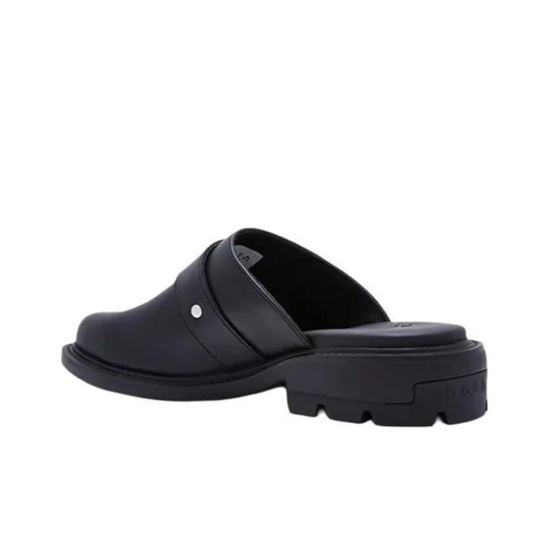 Both ReRe Closed Toe Slippers Unisex Black-3
