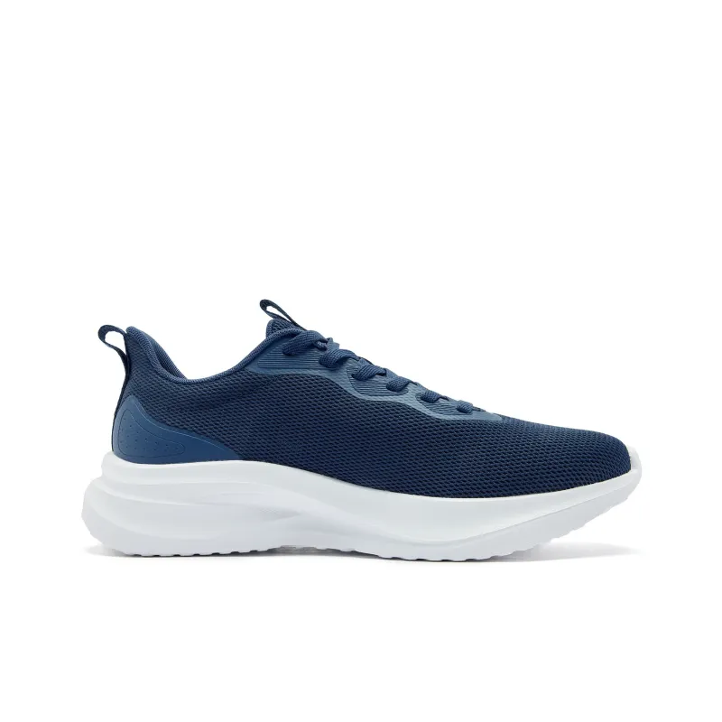 QIAODAN Cushioned Slip-Resistant Abrasion-Resistant Low-Top Casual Running Shoes Men's Dodger Blue-1