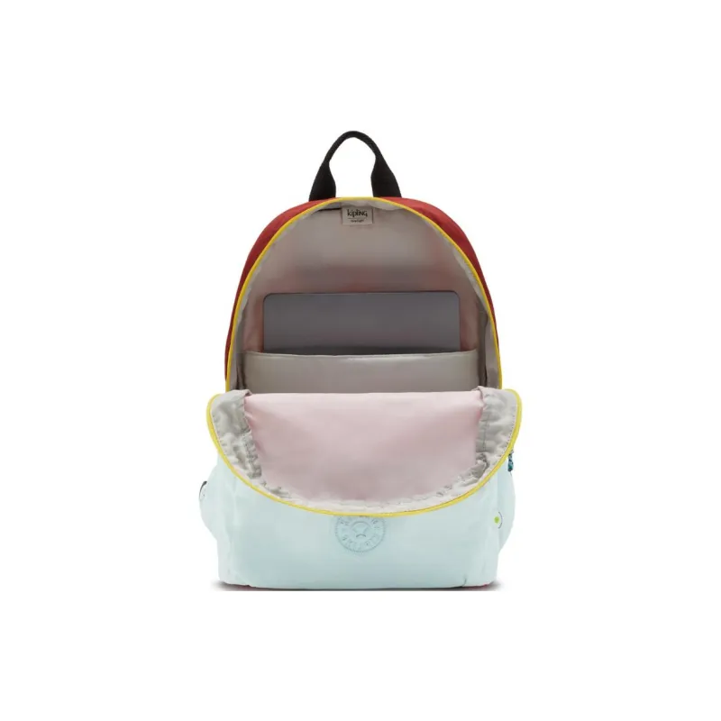 Kipling Polyamide Backpack Unisex Pink & Blue & Multicolor-3