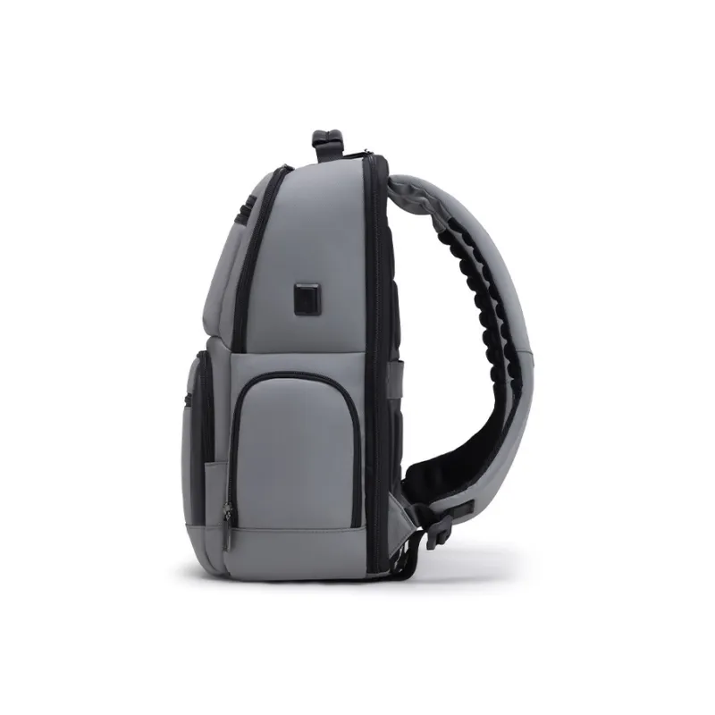HLA Polyester Backpack Large Size Men's Black/Gray-11