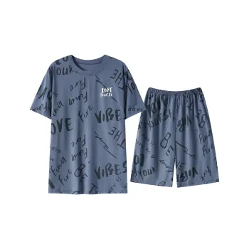 MADALLO Pajama Set Men's Steel Blue