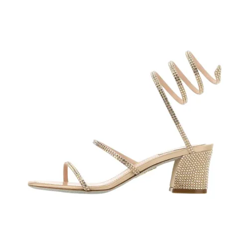 RENE CAOVILLA Cleo Strap Sandals 5cm Women's Gold