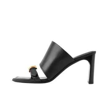 Balenciaga Bel Air Slide Slippers 8cm Women's Black