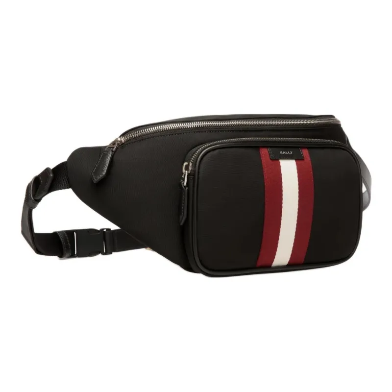 BALLY Nylon Fanny Pack Men's Black-1